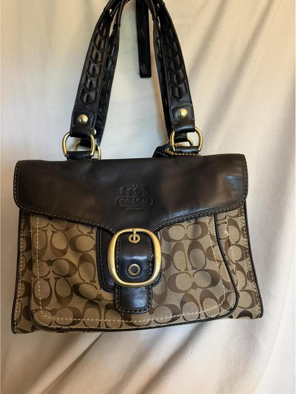 Coach Bleecker Signature Jacquard Shopper